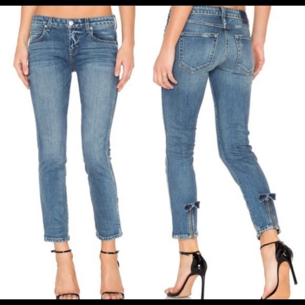 Amo Bow Jeans in Girl Crush
